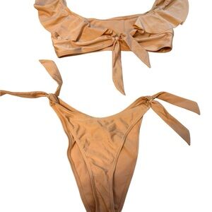 Elegant Tan Bikini Set